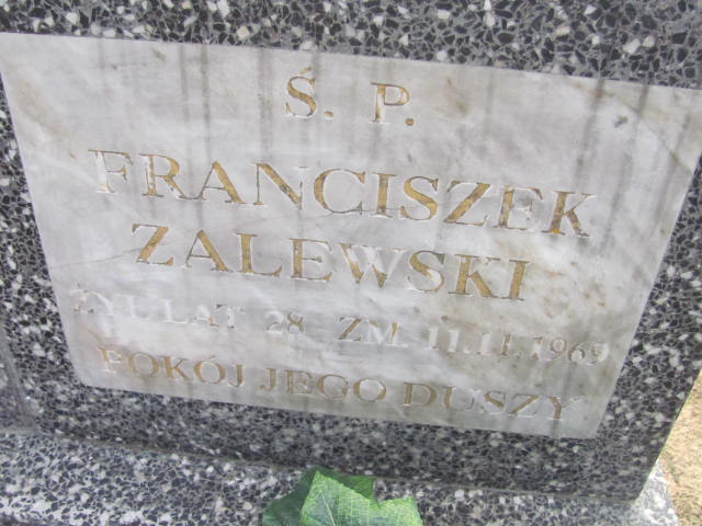 Franciszek Zalewski 1941 Jedwabno - Grobonet - Wyszukiwarka osób pochowanych