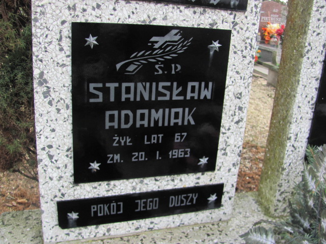 Stanisław Adamiak 1895 Jedwabno - Grobonet - Wyszukiwarka osób pochowanych