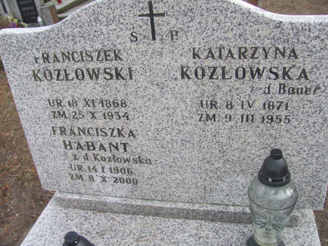 Katarzyna Kozłowska 1871 Jedwabno - Grobonet - Wyszukiwarka osób pochowanych