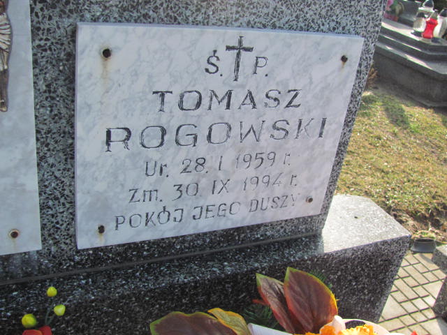 Tomasz Remigiusz Rogowski 1959 Jedwabno - Grobonet - Wyszukiwarka osób pochowanych