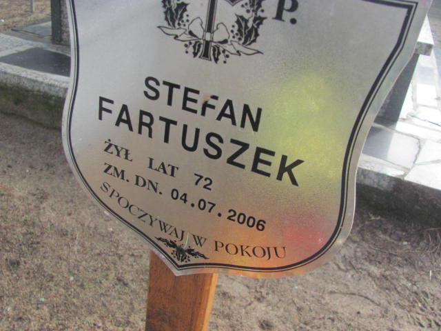 Stefan Fartuszek Jedwabno - Grobonet - Wyszukiwarka osób pochowanych