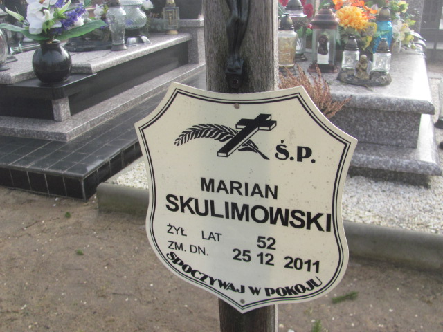 Marian Jan Skulimowski 1959 Jedwabno - Grobonet - Wyszukiwarka osób pochowanych