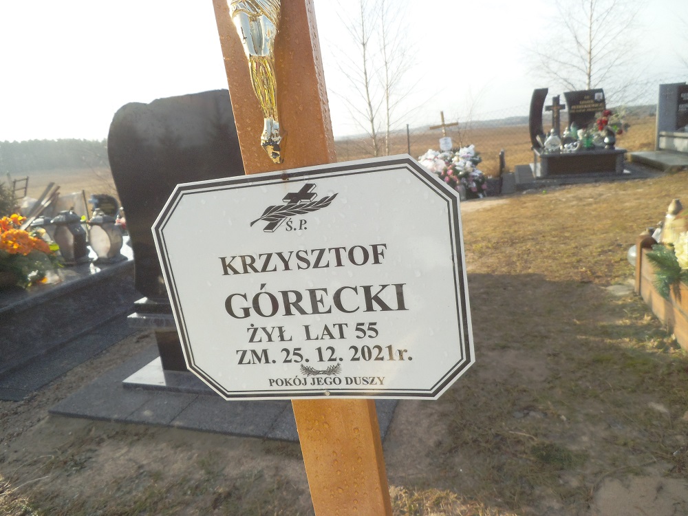 Krzysztof Górecki 1966 Jedwabno - Grobonet - Wyszukiwarka osób pochowanych