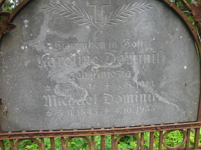 Karoline Dominit 1848 Jedwabno - Grobonet - Wyszukiwarka osób pochowanych