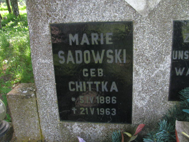Marie Sadowski 1886 Jedwabno - Grobonet - Wyszukiwarka osób pochowanych
