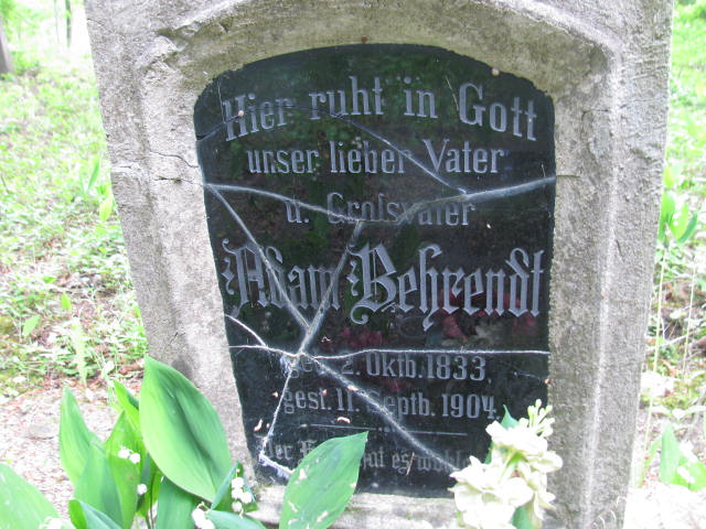 Adam Behrendt 1833 Jedwabno - Grobonet - Wyszukiwarka osób pochowanych