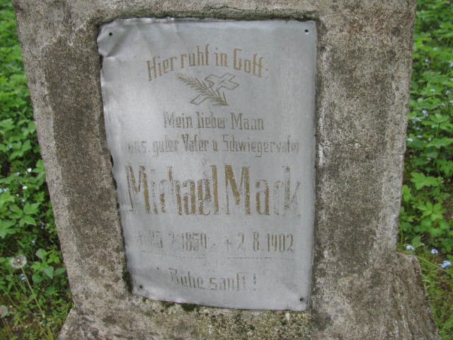 Michael Mack 1850 Jedwabno - Grobonet - Wyszukiwarka osób pochowanych