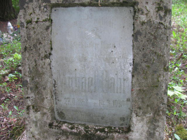 Michael Hann 1858 Jedwabno - Grobonet - Wyszukiwarka osób pochowanych