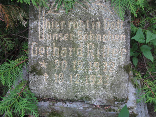 Gerhard Ritter 1932 Jedwabno - Grobonet - Wyszukiwarka osób pochowanych