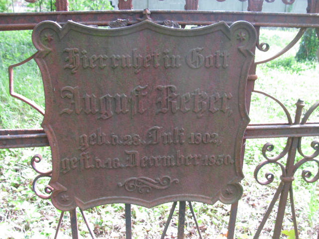 August Reker 1802 Jedwabno - Grobonet - Wyszukiwarka osób pochowanych